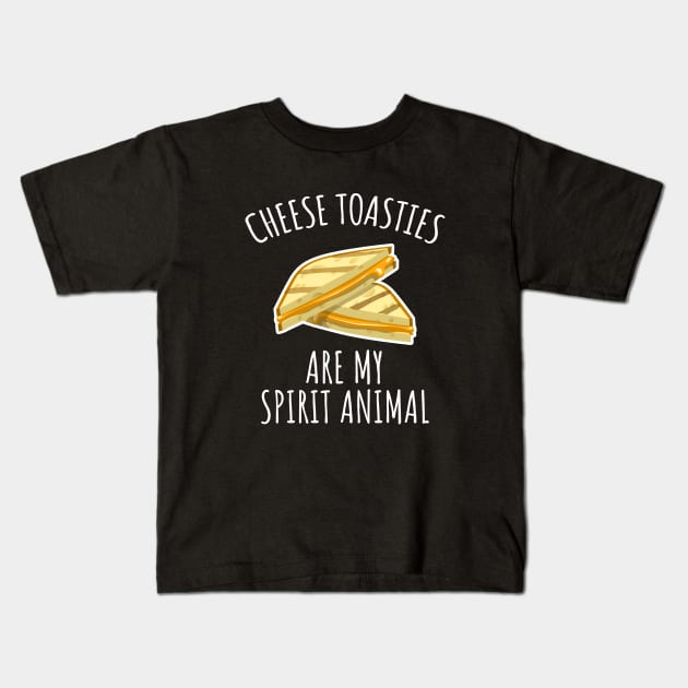 Cheese Toasties Are My Spirit Animal Kids T-Shirt by LunaMay